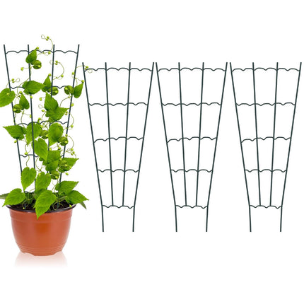 HiGift 4 Pack 24'' Plant Trellis for Climbing Plants Indoor, Outdoor Metal Garden Trellis for Climbing Plants, Metal Plant Stakes Plant Trellis for Houseplant Vine Ivy Flowers