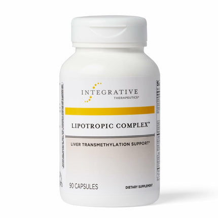Integrative Therapeutics Lipotropic Complex - Liver Support Supplement for Adults* - Includes Milk Thistle & Vitamin B6 and B12 - Gluten-Free & Dairy-Free - 90 Count (45 Servings)