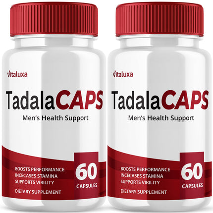 (2 Pack) Tadala Caps, TadalaCaps Supplement with Advanced Maximum Strength for Overall Health & Wellness, All-Natural Ingredients Management Support Multivitamin Formula, Tadala Capsule Pills (120 ct)