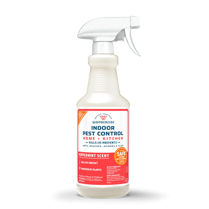 Wondercide - Indoor Pest Control Spray for Home and Kitchen - Ant, Roach, Spider, Fly, Flea, Bug Killer and Insect Repellent - with Natural Essential Oils - Pet and Family Safe — Peppermint 16 oz