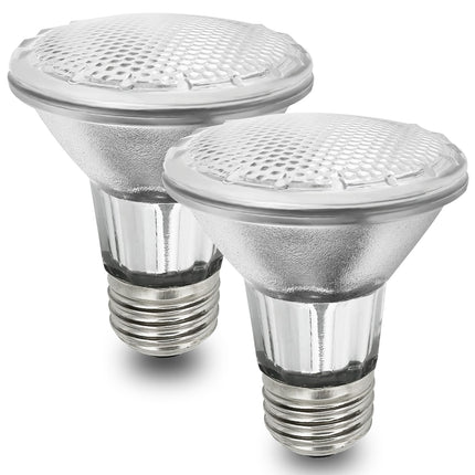 BOGAO Par20 Bulbs, 2 Pcs 120V 50W Par20 Light Bulbs, E26 Medium Base Long Lasting Life High Output Reflector Flood Lights Replacement Range Hood Light - Warm Light