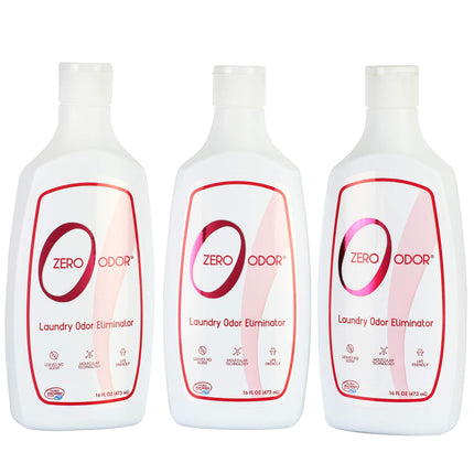 Zero Odor Laundry Odor Eliminator for Clothes, In-Wash Additive, 3pk