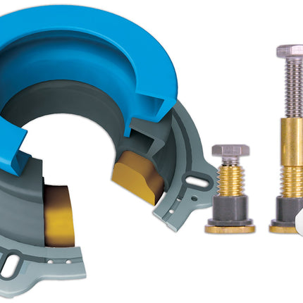 DANCO All-in-One Toilet Installation Kit, Perfect Seal Wax Ring & Zero Cut Bolts, Toilet Repair, Wax-Free, Mounting Toilet Bolts (10879X)