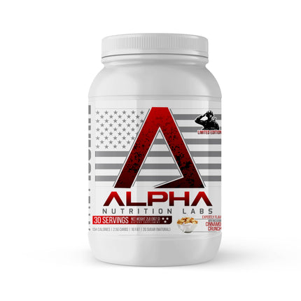 Alpha Nutrition Labs - Whey Isolate Protein, 2lbs Supplement Dietary Fitness Edible Amino Muscle Optimum (Cinnamon Crunch)