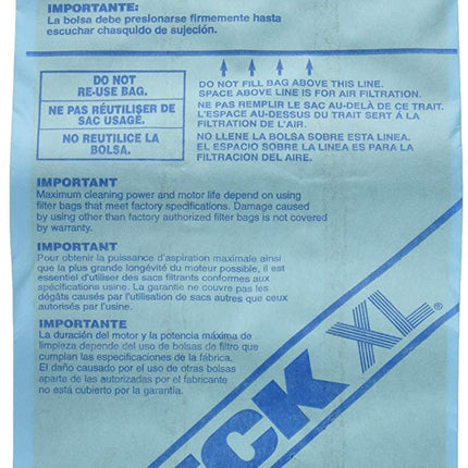 Oreck Commercial PK80009 Disposable Vacuum Bags XL Standard Filtration 9/Pack (FITS ORECK XL MODELS Without Bag DOCKS, INCLUDING 2000, 8000, 9000, and Commercial Series)