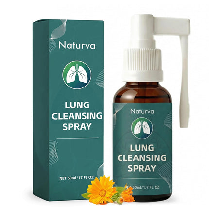 Naturva Lung Cleansing Spray,Calendula Leaf Extract Spray Herbal Lung Cleanse Spray,for Lung Cleanse, Respiratory Support - 50ml (1pcs)
