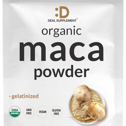 Organic Peruvian Maca Root Powder, 3lbs – Easily Digested Gelatinized Form – Herbal Superfoods Supplement for Men & Women – Supports Immune & Energy Health – Non-GMO