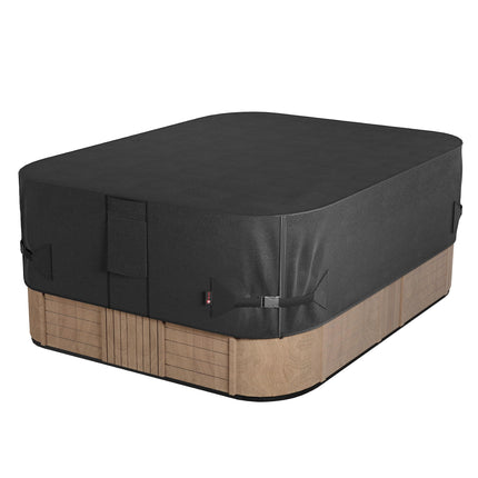 iBirdie Outdoor Waterproof Rectangular Hot Tub Cover 89 x 79 inch fit 88 x 78 or 87 x 77 or 86 x 76 SPA 600D Heavy Duty Rectangle Weatherproof Protectors Protective Cover Cap
