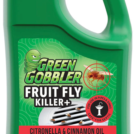 Green Gobbler Fruit Fly Goodbye Gel Drain Treatment | Killer Flies & Eliminator (1 Gallon)