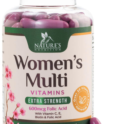 Multivitamin for Women - Complete Daily Womens Multivitamins with Calcium, Folic Acid, Vitamin A, C, D, E, & B Vitamins, Zinc and Iron - Vitamins for Bone, Energy & Immune Support - 120 Softgels