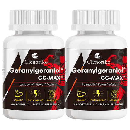 Clenoriko GG-Max Geranylgeraniol GG Supplement 300mg for Men, 120 Softgels