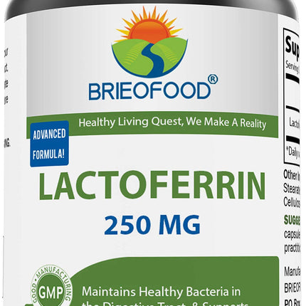 Brieofood Lactoferrin 250 mg 60 Veggie Capsules