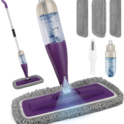 Microfiber Spray Mop for Floor Cleaning with Washable Pads,Dry Wet Use