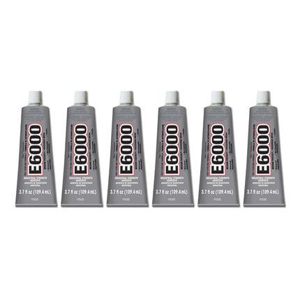 Eclectic Products 220011 6 Pack 3.7 oz. E-6000 High Viscosity Multi-Purpose Adhesive, Clear