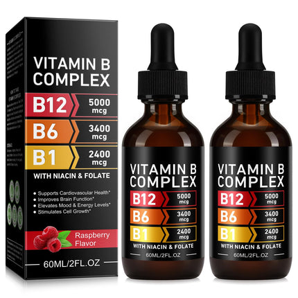 VOGSIG Vitamin B Complex, Organic B Complex Vitamins for Women, Vitamin B Complex Liquid, Vitamin B12 Methylcobalamin,b6,B1,B9 for Metabolic Health Support, Vegan, Non-GMO, Gluten Free (2)