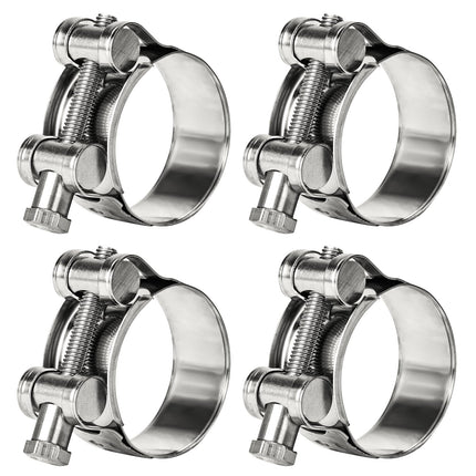 4 Pack Sieqioor T-Bolt Hose Clamps 304 Stainless Steel 20-22mm