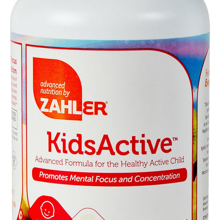 Zahler KidsActive, Kids Chewable Concentration Formula, All Natural Children’s Supplement Supporting Focus, Certified Kosher, 180 Fruit Punch Flavored Tablets