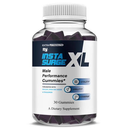 BLUE VIBE Insta Surge XL Gummies, InstaSurgeXL Advanced Overall Health Formula Supplement, InstaSurge XL Maximum Support (1 Pack - 30 Gummies)
