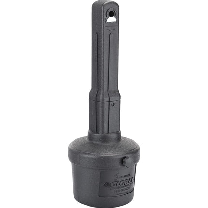 Global Industrial Free Standing Outdoor Cigarette Receptacle Ashtray, Black