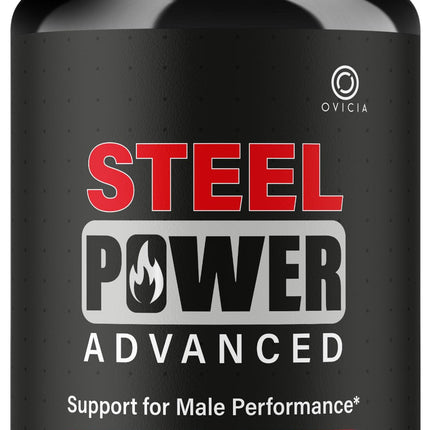 Steel Power - Steel Power Pills All Natural Maximum Strength, Daily SteelPower Capsules Premium Advanced Support Formula for Overall Health & General Wellness, 60 Capsules for 1 Month