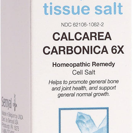UNDA Calcarea Carbonica 6X | Homeopathic Remedy Supports Bone and Joint Health and Normal Growth | 100 Tablets