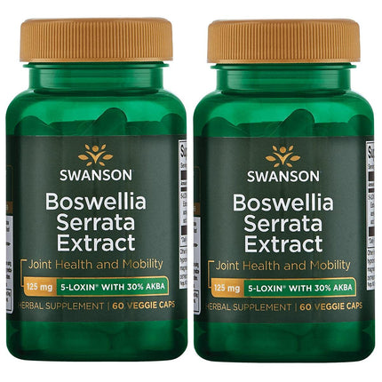 Swanson Boswellia Serrata Extract 125 mg 60 Veg Caps 2 Pack