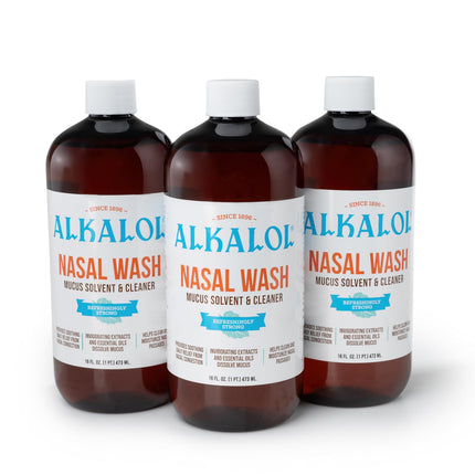 Alkalol Solution Original Nasal Wash, 16 fl oz (pack of 3)