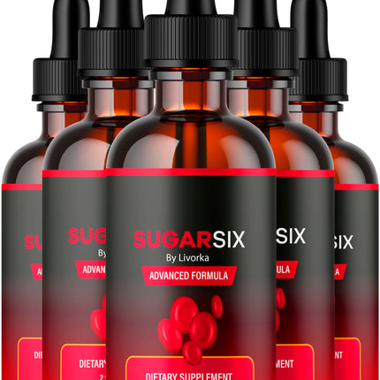 (5 Pack) Sugar Six, Sugar Six Drops, SugarSix, Sugar 6, SugarSix Support Formula, Sugar 6 Supplement, Sugar Six Formula, SugarSix Drops, Sugar Six Reviews, SugarSix Formula, 5 Bottles for 5 Months
