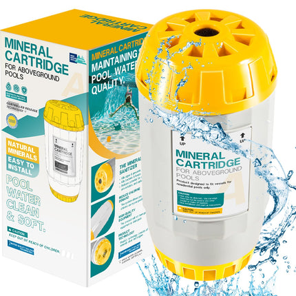 W28165 Mineral Cartridge Replacement Part Fit for Zodiac Nature2 A30 Cartridge, for Zodiac Nature 2 Above Ground A Vessels, for Pools Up to 30K Gallons (Except Limited), 2 Holes of Buttom