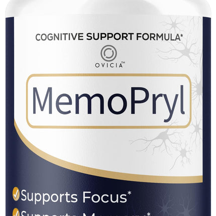 Memopryl Capsules - MemoPryl Support Advanced Formula, Daily Memo Pryl Pills All Natural Ingredients Premium Formula Vitamins for Overall Health & Wellness Reviews, 60 Capsules for 1 Month