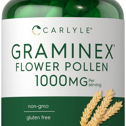 Carlyle Graminex Flower Pollen Extract | 1000 mg | 60 Capsules | Non-GMO & Gluten Free Supplement