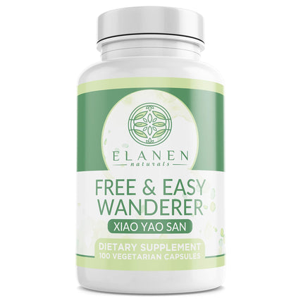 Elanen Naturals Xiao Yao San, Free and Easy Wanderer, Xiao Yao Wan, Xiao Yao Pian, 100 Vegetarian Capsules