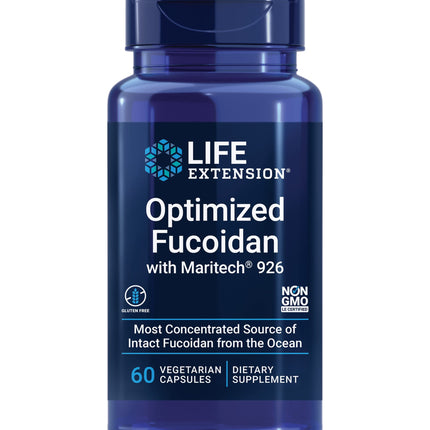 Life Extension Optimized Fucoidan with Maritech® 926, Promotes Healthy Immune Function, Gluten-Free, Non-GMO, Vegetarian, 60 Capsules