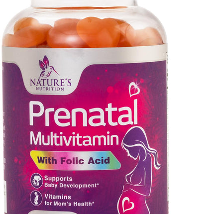 Prenatal Vitamins for Women - Pregnancy Vitamins Gummies with Folic Acid, Vitamin A, C, D3, B12, B6 - Prenatal Multivitamin Gummy for for Fetal Support, Pregnant & Nursing Women - 120 Gummies