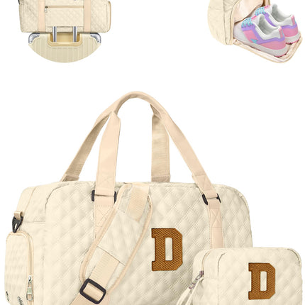 Elilier Women Birthday Gifts, Travel Duffel Bag, Personalized Weekender Bag, Monogram Overnight Bag Gift for Grandmother/Mom Gifts, Personalized Bridesmaid Gifts
