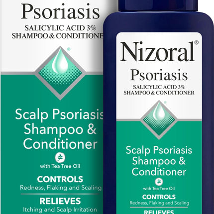 Nizoral Psoriasis Shampoo & Conditioner, 11 Oz, Gentle Scalp Treatment