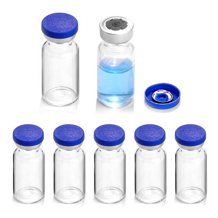 Ehoycq 2ml Sealed Sterile Glass Empty Vials for Injection, 10 Pack