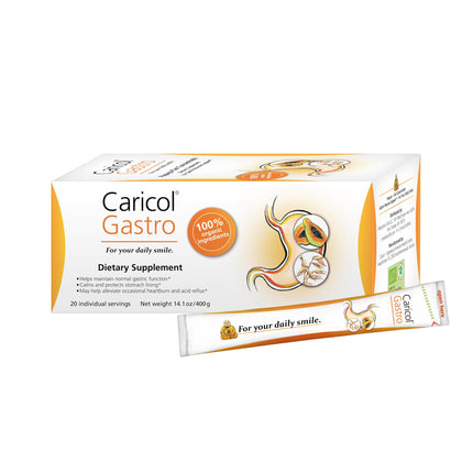 OMNi BiOTiC Caricol Gastro Papaya Supplement – Natural Heartburn Relief & Acid Reflux Support – Organic Papaya & Oat Formula – Soothes Acid Reflux, Protects Stomach Lining, Gentle Digestive Aid