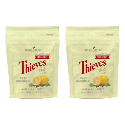 Thieves Hard Lozenges 30 ct (2 Packages) by Young Living Essential Oils