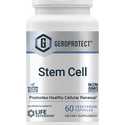 Life Extension GEROPROTECT® Stem Cell, Promotes Healthy Cellular Renewal, kokum Extract, Trans-resveratrol, Gluten Free, Non-GMO, Vegetarian, 60 Capsules