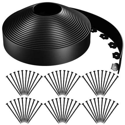 AGTEK Garden Edging 98FT Landscape Edging Kit 3 Inch Height with 60 Stakes
