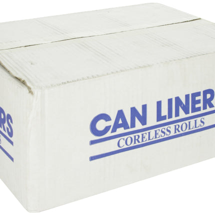 Spectrum C334016N HDPE Institutional Trash Can Liner, 33 gallon Capacity, 40" Length x 33" Width x 16 micron Thick, Natural (Case of 250)