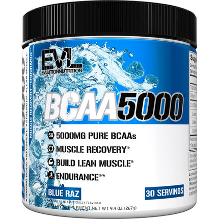 Evlution BCAAs Amino Acids Powder - BCAA Powder Supplement Post Workout Recovery Drink and Stim Free Pre Workout Energy - Branched Chain Amino Acids Supplement for Men & Women