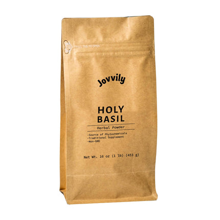 Jovvily Holy Basil Herbal Powder - 1lb - Tulsi - Traditional Supplement - Non-GMO