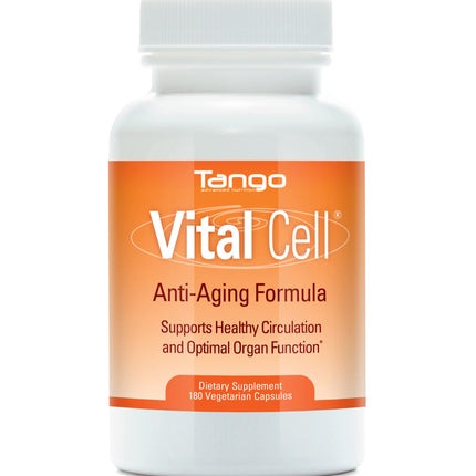 Vital Cell Natural Anti-Aging Supplement for Men and Women, Supporting Circulation and Healthy Organ Function (180 Vegetarian Capsules)