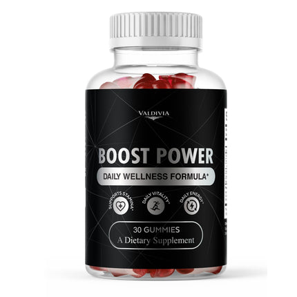 Boost Power Gummies - Official BoostPower Gummys Advanced Premium Formula Maximum Strength, All Natural Daily JellyLean Vitamins Support for Overall Health & Wellness, 30 Gummies for 1 Month