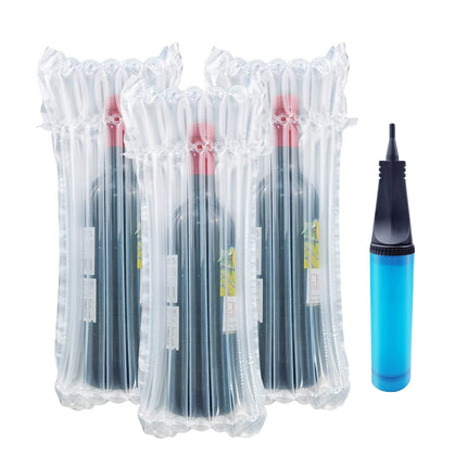 Wine Bottle Travel Protector Bags, Conilly 50 Packs Inflatable Air Column Packaging Bubble Bag with Free Inflator Pump, Reusable Wine Bottle Protector,Safe Choice for wine Transportation