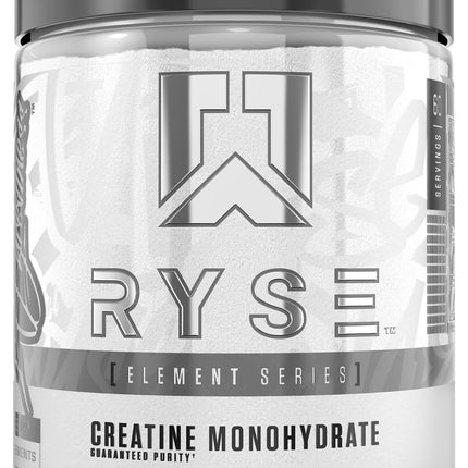 RYSE Creatine Monohydrate Powder - Unflavored - Supports Men & Women Lean Muscle Growth, Strength, Power, and Endurance - Helps Reduce Fatigue and Improve Workout Recovery - 60 Servings