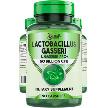 BLIVA Lactobacillus Gasseri Capsules – L Gasseri - 50 Billion CFU per Serving - Highest CFU Count L. Gasseri Supplement - 90 Capsules