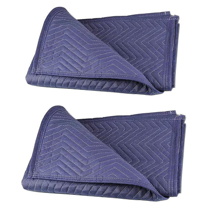 PONGHEI 2 Moving Blankets 80"x 72" Heavy Duty Packing Blankets for Shipping Thick Furniture Wrapping for Moving Supplies Professional Quilted Shipping